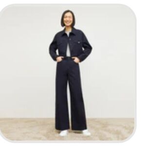 Stylish Navy Cropped Jacket